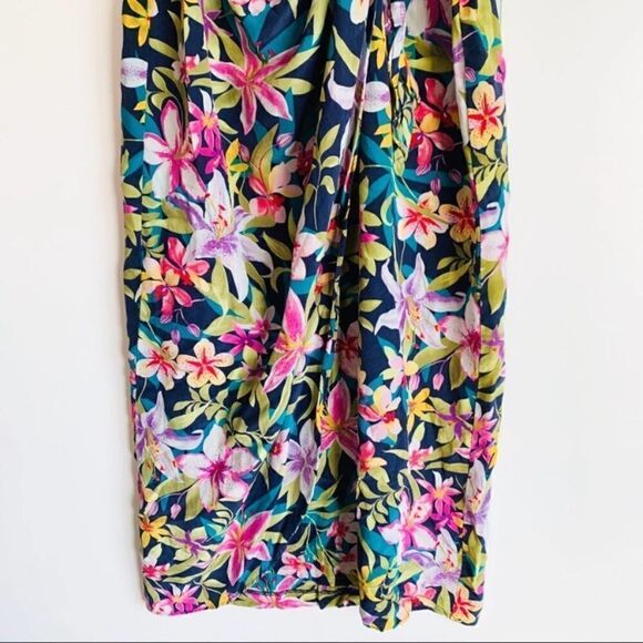 Vintage Robbie Bee 100%Silk Wrap Floral Dress Hawaii Beach Cruise Vacation - Picture 3 of 6